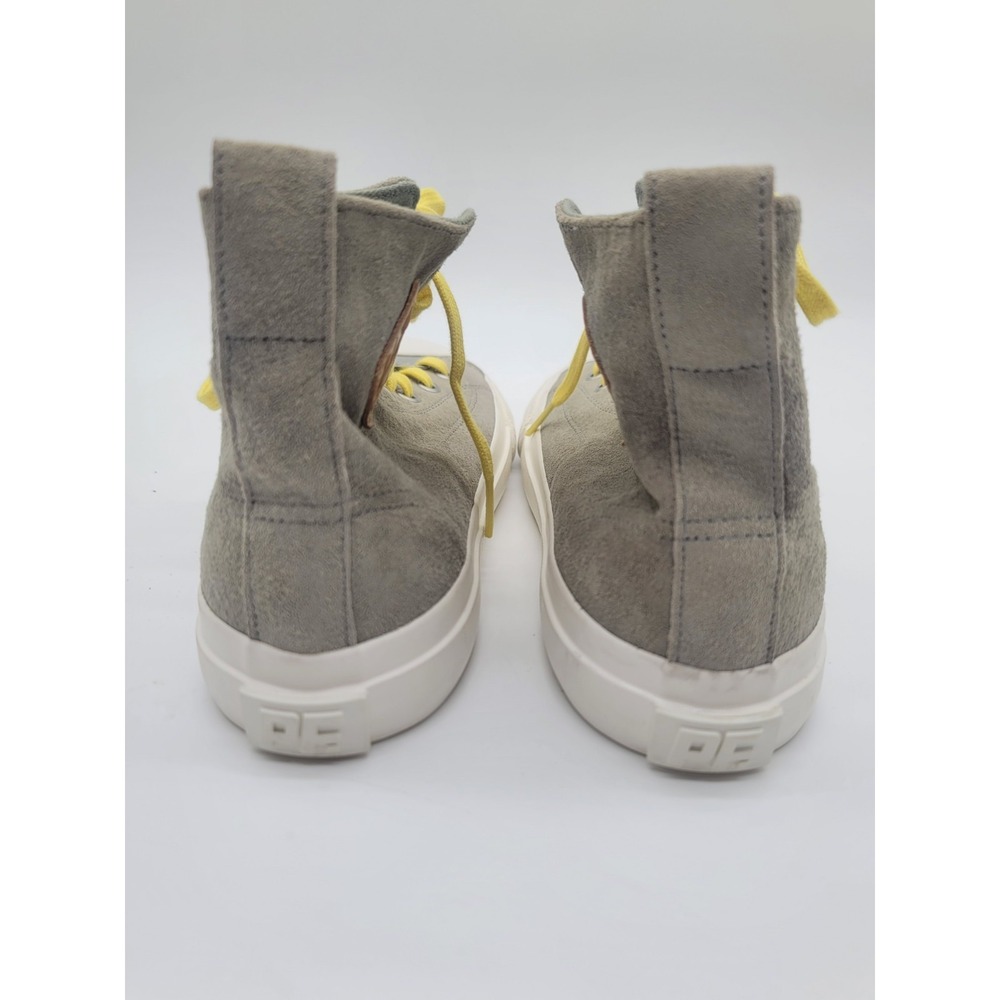 P.F. Flyers All-American Hi Gray Suede Sneakers Women's 7 Yellow Laces New - Picture 8 of 10